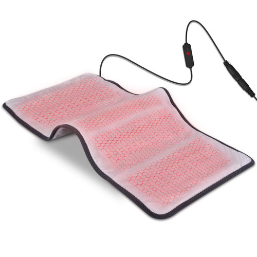 Heating Pad, Far-lnfrared Heating Pads with Auto Shut Off, Ultra Soft Heat Pad with 3 Temperature Settings for Back Shoulder Pain Relief, Fast Heating with Graphene Heating Element 12"x 24"(Gray)