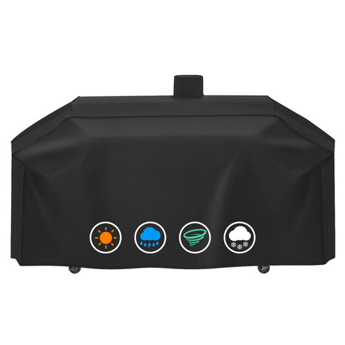 Heavy-Duty 600D Grill Cover Compatible with Pit Boss Memphis Ultimate and Smoke Hollow PS9900 DG1100S 4in1 Combo Grill Cover GC7000 Gas/Charcoal Grill