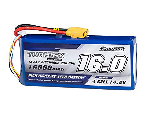 Hobby King Turnigy High Capacity 16000mAh 4S 12C Multi-Rotor Lipo Pack w/XT90