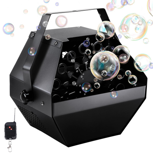ATDAWN 1L High-Capacity Automatic Bubble Machine with 45ft Remote, Metal Blower for Wedding Party Birthday Indoor Outdoor Use