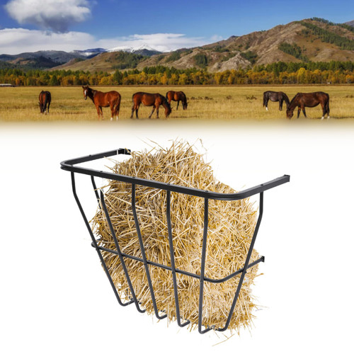 jxgzyy Hay Feeder Wall Mount Goat Hay Rack Multiple Sided Horse Feeder Heavy Duty Metal Hay Rack Horse Feeding Supplies for Hay Storage and Dispensing