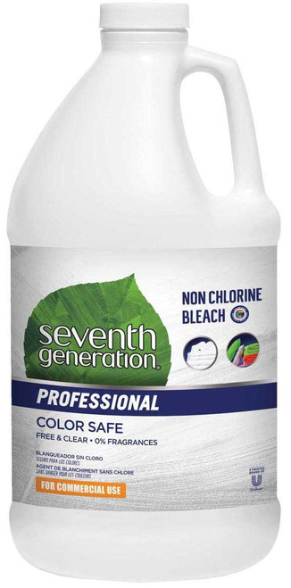 Single Seventh Generation Professional Non Chlorine Bleach, Free and Clear, Unscented, Color-Safe, 64 Fluid Ounce - 1 Each