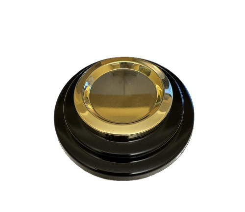 Grand Piano Caster Cups in Black - 5.5 inches (Set of 3)