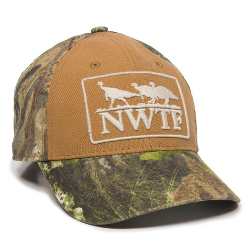 NWTF Mossy Oak Obsession with Canvas Front Turkey Hunting Hat NWTF Mossy Oak Obsession with Canvas Front Turkey Hunting Hat