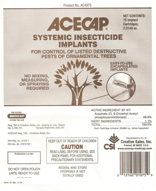 Acecap AC4X75 Tree Implant, Brown