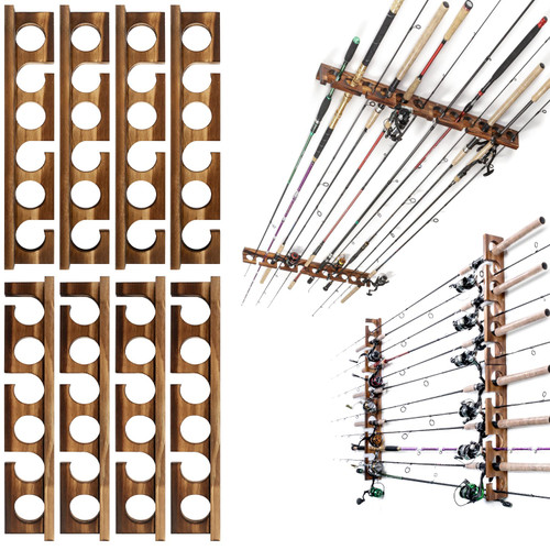 Ghosthorn Holds Up to 24 Rods Fishing Pole Rod Racks Wall or Ceiling Mounted Fishing Pole Rod Holders for Garage Storage Organizer Fishing Gear Equipment for Men Women Ghosthorn Holds Up to 24 Rods Fishing Pole Rod Racks Wall or Ceiling Mounted Fishing Pole Rod Holders for Garage Storage Organizer Fishing Gear Equipment for Men Women
