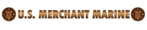 United States Merchant Marine Window Strip Decal (20 Inch)