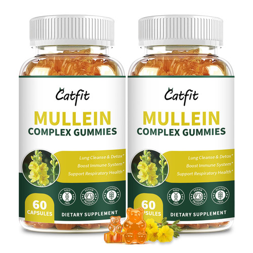 (120 pcs) Mullein Gummies for Lungs Detox– Mullein Leaf Extract with Quercetin, Elderberry for Respiratory & Immune Support, Breathing & Lung Cleanse for Smokers, Vegan, Pineapple Flavor, (2 Pack) (120 pcs) Mullein Gummies for Lungs Detox– Mullein Leaf Extract with Quercetin, Elderberry for Respiratory & Immune Support, Breathing & Lung Cleanse for Smokers, Vegan, Pineapple Flavor, (2 Pack)