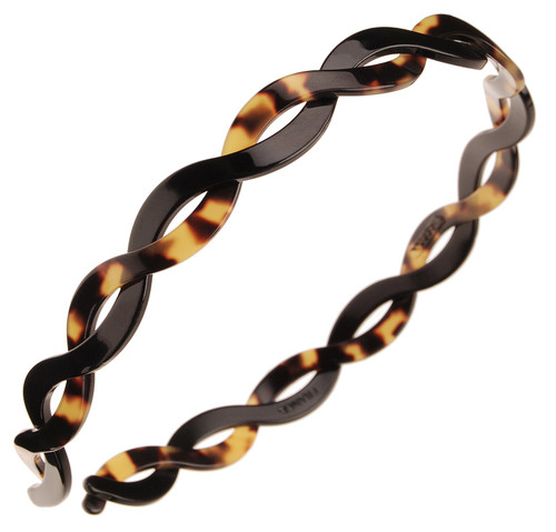 France Luxe Twist Ultracomfort Headband - Black/Tokyo