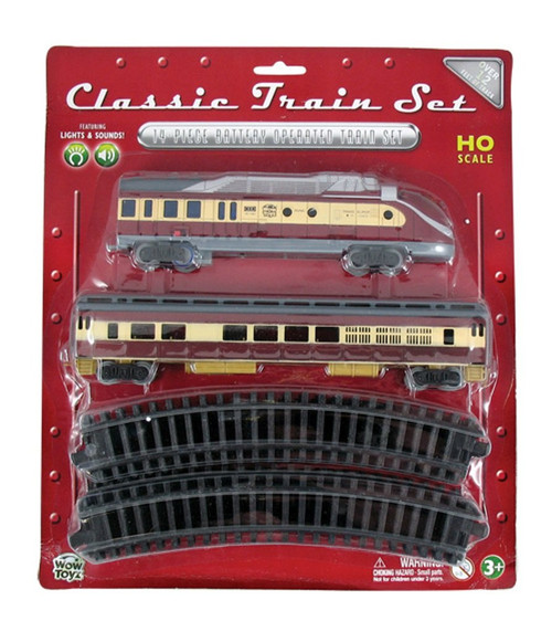 WowToyz Classic Train Set - Diesel Engine with Passenger Car