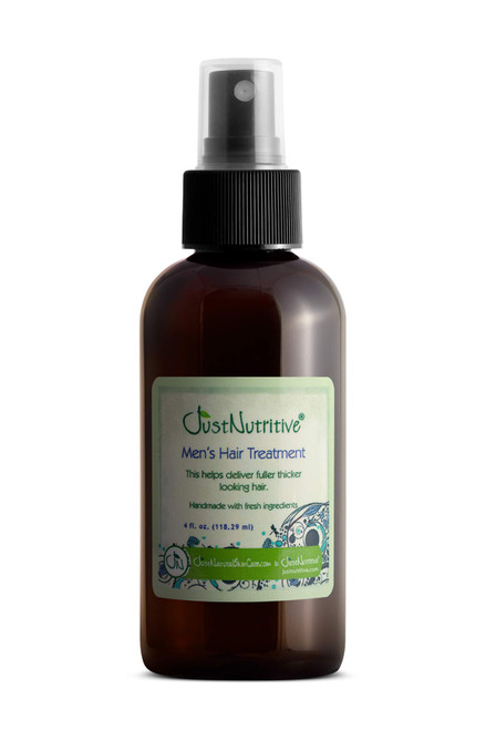 Men's Hair Loss Treatment | For Receding Hairline | Men's Hair Regrowth and Restoration Treatment | Natural Hair Thickening Oil | Just Nutritive | 4 Fl Oz