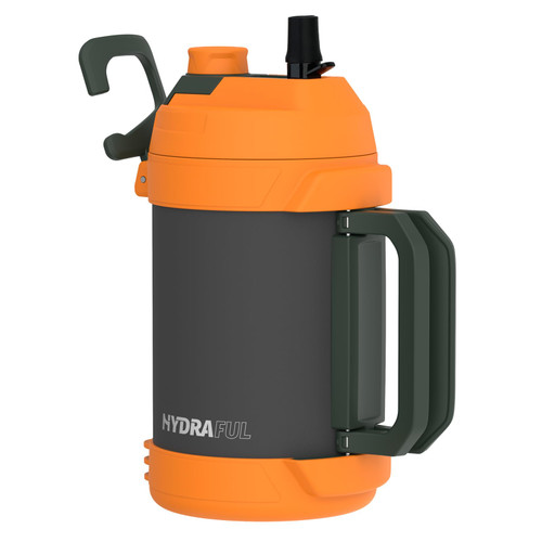 Hydraful 1 Gallon Water Jug, 128 oz Large Insulated Stainless Steel Sports Water Jug, Large Triple Wall Vacuum Insulation Water Bottle-Keeps Cold up to 48 Hrs-Sweat Proof, for Gym, Hiking & Camping