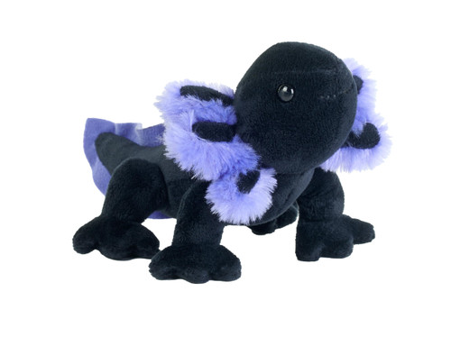 Wild Republic Pocketkins Eco Axolotl Black, Stuffed Animal, 5 Inches, Plush Toy, Made from Recycled Materials, Eco Friendly