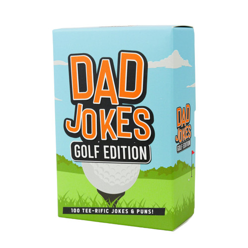 Gift Republic Dad Jokes Golf Edition - 100 Dad Joke Cards - Funny Golf Jokes, Word Games and One Liners