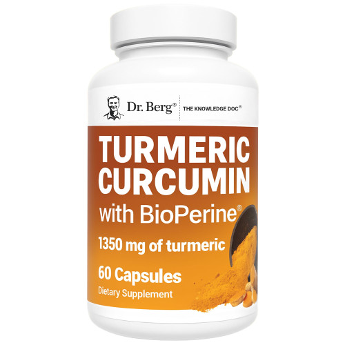 Dr. Berg (Only 2 Per Day) Turmeric Supplement with Black Pepper (BioPerine) - 1350 mg Turmeric Curcumin Supplement with 95% Curcuminoids – Turmeric Curcumin with Black Pepper – 60 Turmeric Capsules Dr. Berg (Only 2 Per Day) Turmeric Supplement with Black Pepper (BioPerine) - 1350 mg Turmeric Curcumin Supplement with 95% Curcuminoids – Turmeric Curcumin with Black Pepper – 60 Turmeric Capsules