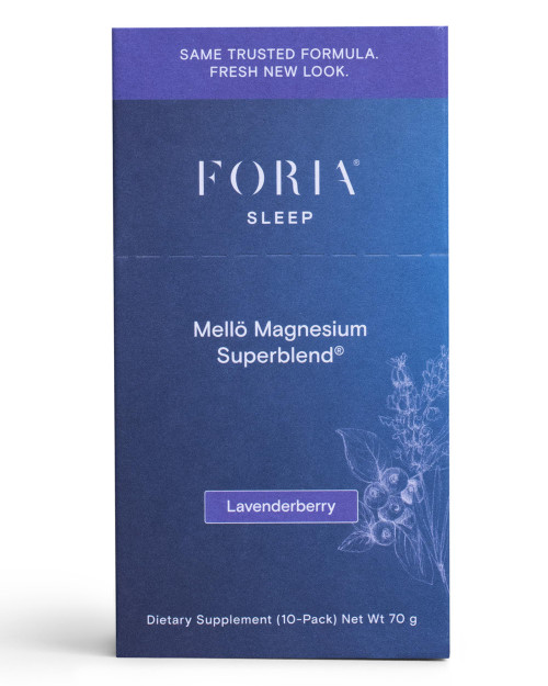 mellö Magnesium Supplement Superblend Powder - Magnesium Glycinate with L-Theanine, GABA, and Trace Minerals - Supports Sleep, Relaxation, and Balanced Energy - Lavenderberry Flavor, 10-Pack, Singles