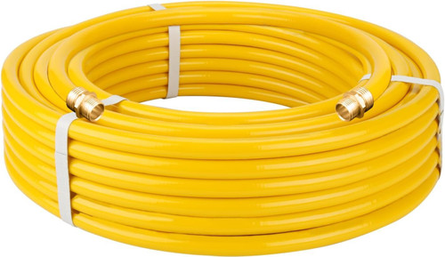 CSST 1/2'' Gas Line Hose,40FT Corrugated Stainless Steel Tubing Pipe, 1/2in Natural Gas Line Propane Pipe Conversion Kit Grill Hose with 2 Male Adapter Fittings for Natural Gas Propane