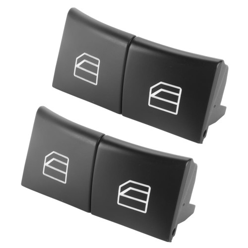 Front Left and Right Side Window Switch Button Covers Window Control Switch Button - Compatible for Mercedes-Benz R320 R350 R500 GL320 GL350 GL450 GL550 ML320 ML350 ML450 ML500 ML550 Set of 4