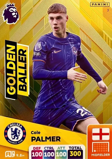Panini Premier League 2024 2025 Cole Palmer Golden Baller Trading Card