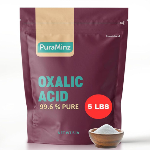 Pure Oxalic Acid- Industrial Grade Strength- 5 Pounds- Rust Remover- Wood Bleach- Highly Effective Multipurpose Cleaner for Metal-Stone-Concrete - Durable Resealable Packaging. Pure Oxalic Acid- Industrial Grade Strength- 5 Pounds- Rust Remover- Wood Bleach- Highly Effective Multipurpose Cleaner for Metal-Stone-Concrete - Durable Resealable Packaging.