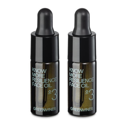 Greenvines Resilience Anti Aging Face Oil, Firm Skin & Reduce Fine Lines, Squalane, Moringa Seed, Rosehip, Moisturizing Face Oil for Sensitive Skin & All Skin Types, 0.17 Fl oz (Pack of 2)