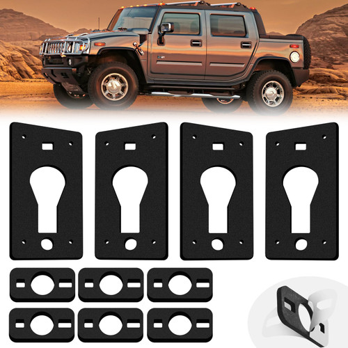 CAFOPAR Roof Cab Marker Light Gasket, Compatible with 2003-2009 Hummer H2 Front & Rear Clearance Running Light Seal Gasket Kit Anti Leak Waterproof Double Self-Adhesive CAFOPAR Roof Cab Marker Light Gasket, Compatible with 2003-2009 Hummer H2 Front & Rear Clearance Running Light Seal Gasket Kit Anti Leak Waterproof Double Self-Adhesive