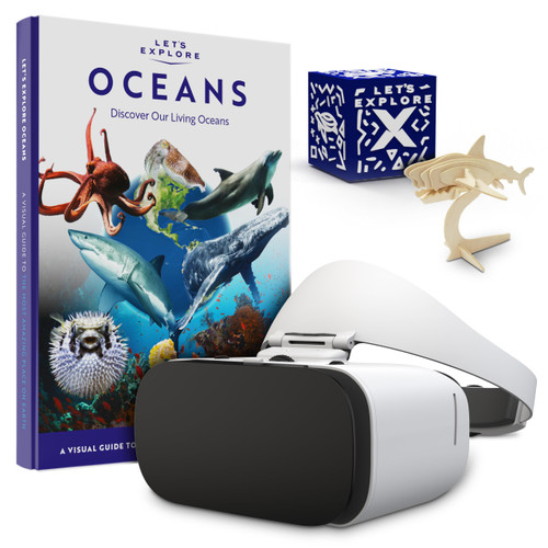 Let's Explore VR Headset for Kids - STEM Gift Box | A Virtual Reality Family Friendly Adventure | Explore Our Oceans with VR Headset for Phone