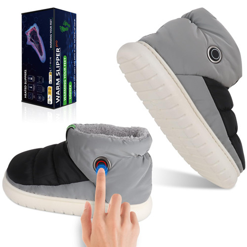 Gmayoo Heated Slippers, Unisex Rechargeable Electric Insulated Shoes with Battery for Men Women Cold Weather, Portable Foot Warmer Winter-1770318622