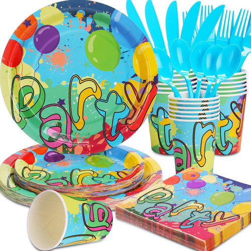 175pcs Rainbow Friends Birthday Decorations for Girls Birthday Plates and Napkins Party Supplies Rainbow Disposable Dinnerware Set for Holiday Rainbow Colorful Birthday Party Decorations, for 25