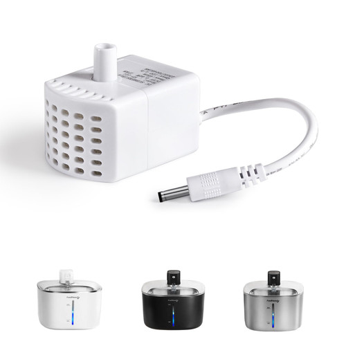 FEELNEEDY Replacement Water Pump, Compatible for Wireless & Battery Operated 4L/135fl oz Cat Water Fountain (YPD-C004P,YPD-C004S) FEELNEEDY Replacement Water Pump, Compatible for Wireless & Battery Operated 4L/135fl oz Cat Water Fountain (YPD-C004P,YPD-C004S)