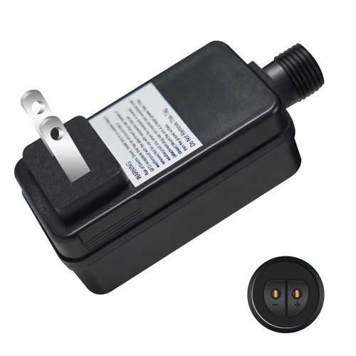24V 0.5A 12W Class 2 Power Supply(2 Pin), LED Transformer Replacement, Outdoor Low Voltage Power Adapter, Yard Inflatable Adapter, Plug for String Lights, Rope Lights (One Pack)