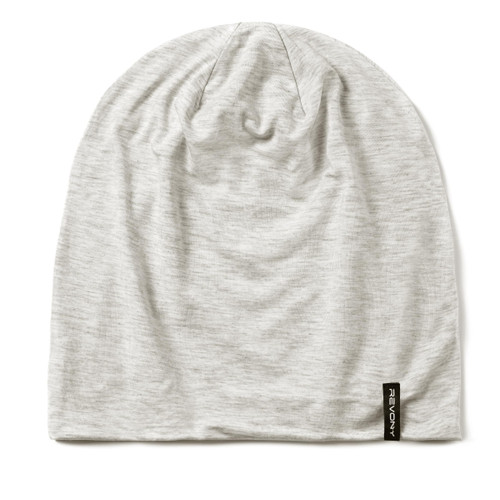 Summer T-Shirt Beanie for Men & Women - Soft Modal - Slouchy Style Light Grey