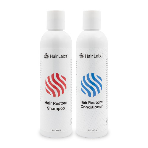 Hair Labs Hair Restore Shampoo and Conditioner Set, 8 Fl Oz Each | Hair Thickening Products for Women & Men | Hair Thinning Shampoo & Conditioner Nourish, Strengthen, and Stimulate