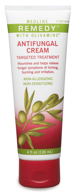 Medline Remedy Olivamine Antifungal Cream, White, 4 fl oz Medline Remedy Olivamine Antifungal Cream, White, 4 fl oz