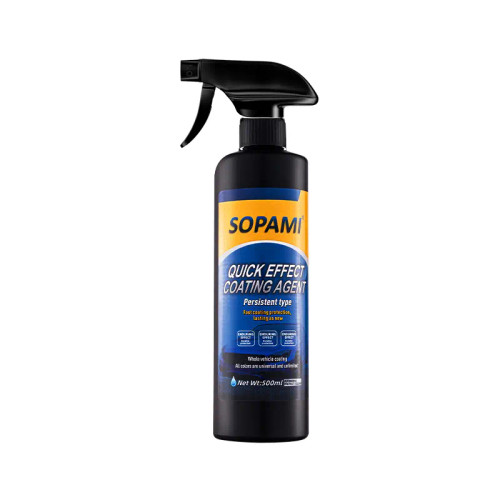 2025 Upgrated 500ML Advanced Formula 3-in-1 SOPAMI Car Coating Spray Protection Quick Car Wax Polish Glass Oil Film Remover Clear Coat Black Can Dypaint Ceramics Pray