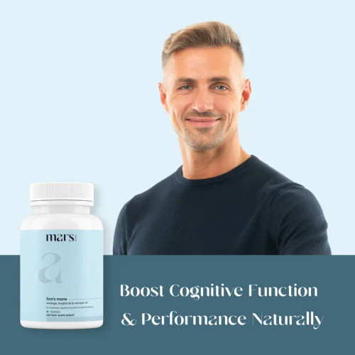 Mars Pure Lion's Mane Caps: Powered with Moringa & Cod Liver Oil (60 N) | Healthcare | Dietary Supplement