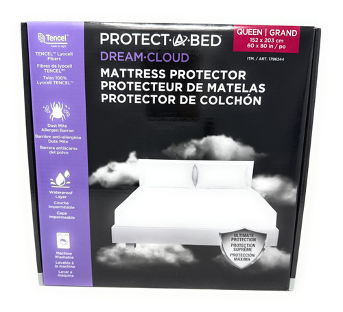 Protect-A-Bed Mattress Protector – Waterproof, Breathable, Tencel Lyocell Top – Available in Queen & King Sizes (Queen) Protect-A-Bed Mattress Protector – Waterproof, Breathable, Tencel Lyocell Top – Available in Queen & King Sizes (Queen)