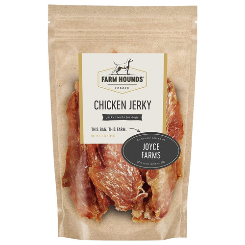 Farm Hounds - Chicken Jerky - Premium Natural Jerky for Dogs - 100% Humanely Raised Chicken - Break-to-Size - Great for Training & Treats - No Added Fillers - Made in USA - 3.5 oz -1 Pack