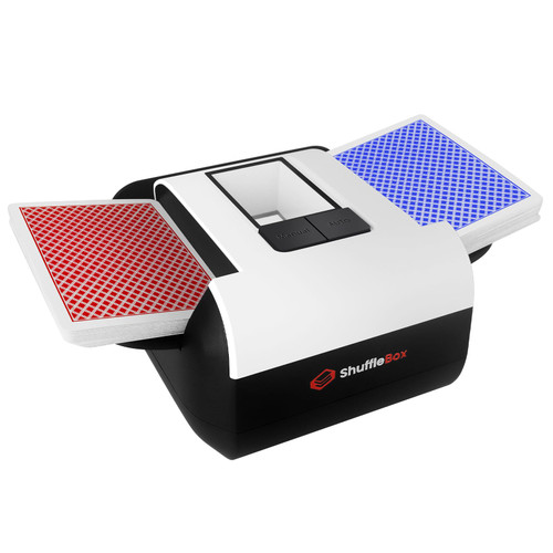 ShuffleBox S1 Automatic Card Shuffler with 2000mAh Rechargeable Built-in Battery, 2 Deck Ultra Quiet Shuffling Machine ShuffleBox S1 Automatic Card Shuffler with 2000mAh Rechargeable Built-in Battery, 2 Deck Ultra Quiet Shuffling Machine