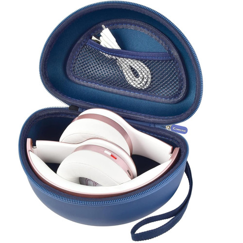 Headphone Case Compatible with Beats Solo 4/ Studio Pro x Kim Kardashian/ Solo3/ Studio3/ Solo2/ Solo Pro Bluetooth On-Ear Headphones Headset - Blue