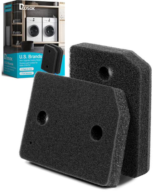 Plinth Filter Replacement for Miele T1 Dryer：9164761 Heat Pump Dryer, Dryer Spare Parts, Lint Filter Foam Sponge Replacement for Miele T1 Dryer (2)