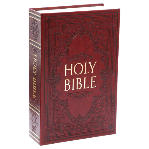 HOLY BIBLE Diversion Book Safe with Real Pages,Key Lock Box,Secrect Hidden Safe with Key Lock,Portable Metal Safe Box