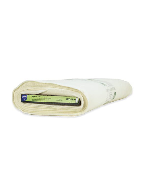 Fields Pellon® Wrap-N-Zap® Microwave Safe No Scrim Needle Punched 100% Natural Cotton Batting Sold by The Yard (D266.21), 22 Inches