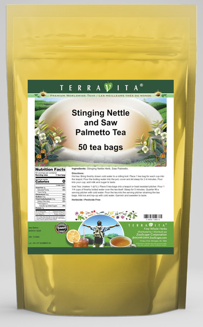 Stinging Nettle and Saw Palmetto Tea (50 tea bags, ZIN: 513893) - 2 Pack Stinging Nettle and Saw Palmetto Tea (50 tea bags, ZIN: 513893) - 2 Pack