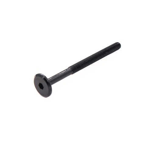 binifiMux 10 Pack 1/4"-20 x 100mm Joint Connector Bolts Screws, Hex Socket Head, Black, Half Thread, 4 Inches Long