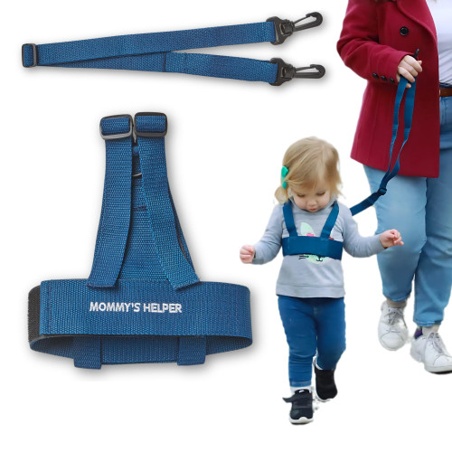 Toddler Leash & Harness for Child Safety - Keep Kids & Babies Close - Padded Shoulder Straps for Children's Comfort - Fits Toddlers w/ Chest Size 14-25.5 Inches - Kid Keeper by Mommy's Helper (Blue) Toddler Leash & Harness for Child Safety - Keep Kids & Babies Close - Padded Shoulder Straps for Children's Comfort - Fits Toddlers w/ Chest Size 14-25.5 Inches - Kid Keeper by Mommy's Helper (Blue)