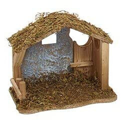 Kurt Adler 8" Small Wood Stable