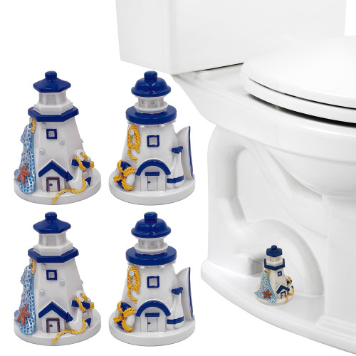 MQZQP 4-Pack Lighthouse Toilet Bolt Covers Decorative Toilet Bolt Caps Toilet Caps for Bottom of Toilet (Marine style) MQZQP 4-Pack Lighthouse Toilet Bolt Covers Decorative Toilet Bolt Caps Toilet Caps for Bottom of Toilet (Marine style)