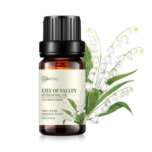 AOPING Lily of Valley Essential Oil - 100% Pure Organic Natural Plant (Convallaria majalis) Lily of Valley Oil for Diffuser, Aroma, Spa, Massage, Yoga, Perfume, 0.33oz