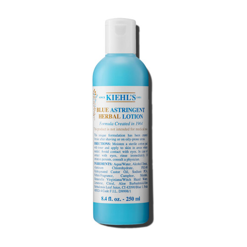 Kiehl's Blue Astringent Herbal Lotion, Soothing Facial Toner for Oily Skin, Instant Refreshing Spot Treatment & Men's Aftershave Lotion, Soothes & Balances Skin, with Menthol & Camphor - 8.4 fl oz Kiehl's Blue Astringent Herbal Lotion, Soothing Facial Toner for Oily Skin, Instant Refreshing Spot Treatment & Men's Aftershave Lotion, Soothes & Balances Skin, with Menthol & Camphor - 8.4 fl oz